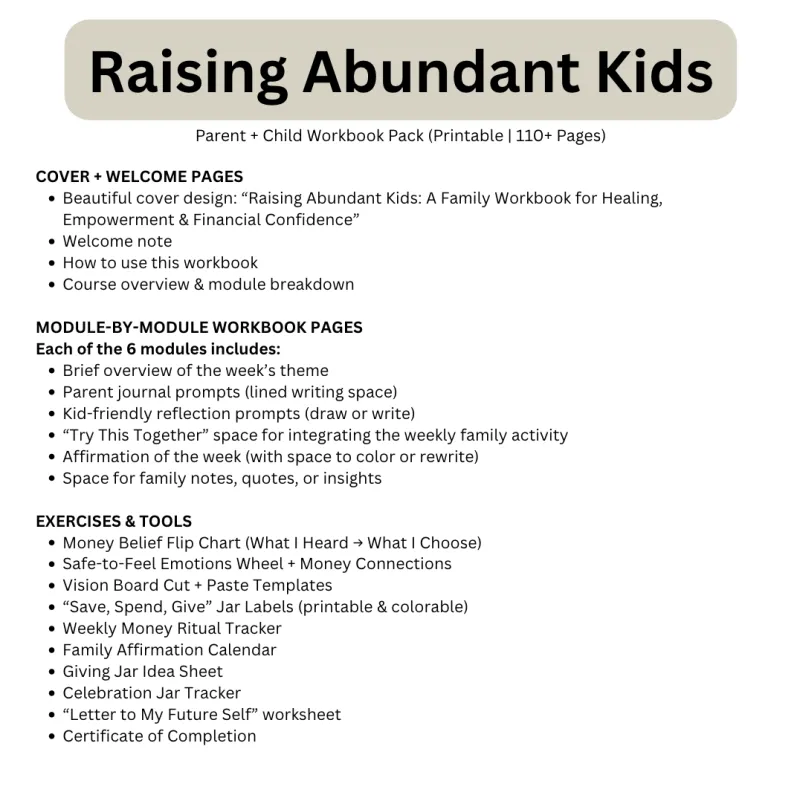 Raising Abundant Kids: Break the Generational Cycle of Money Wounds - Image 3